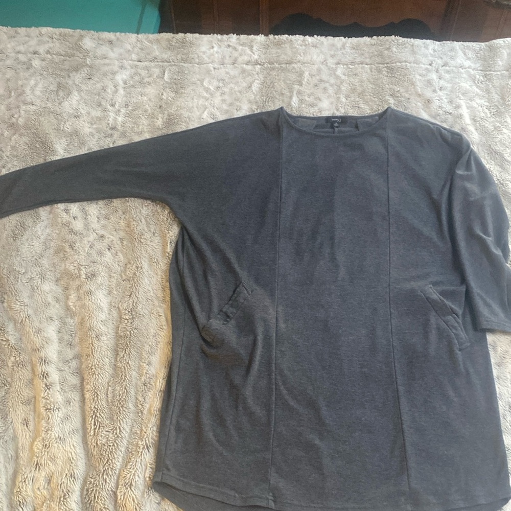 Very J Charcoal gray comfy dress.  Small.